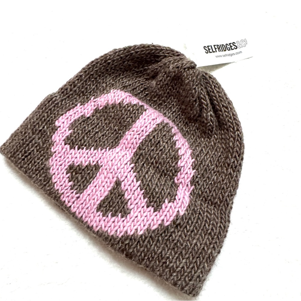 Bailey Goldberg Knit Intarsia Beanies Wool Mohair Hat - Picture 2 of 7